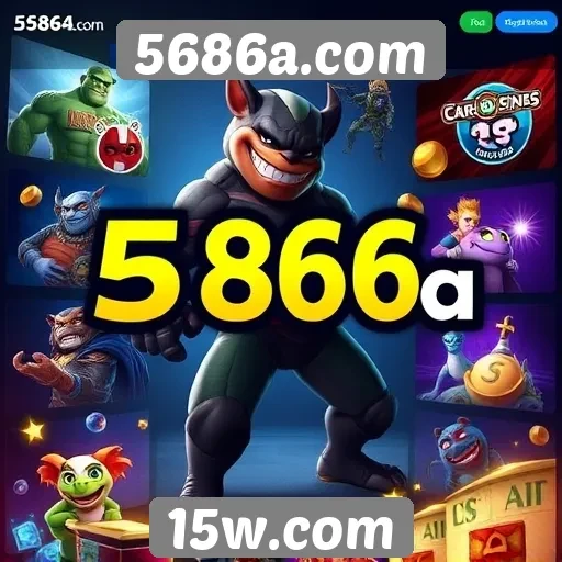 Variedade de jogos disponíveis em 5686a.com